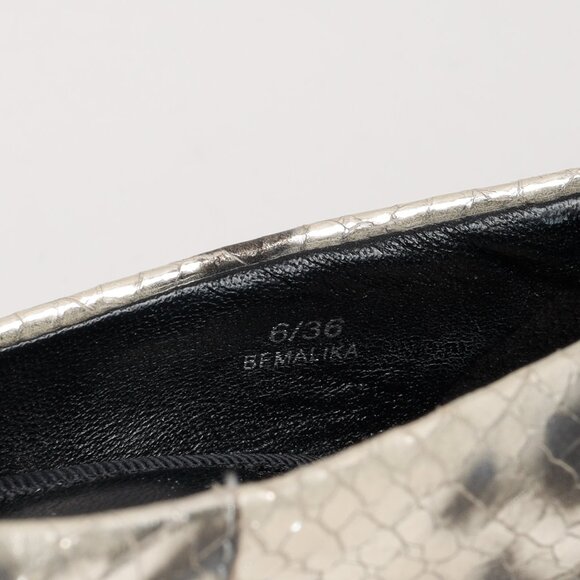 Brian Atwood Gold Snakeskin Pumps - Picture 9 of 9